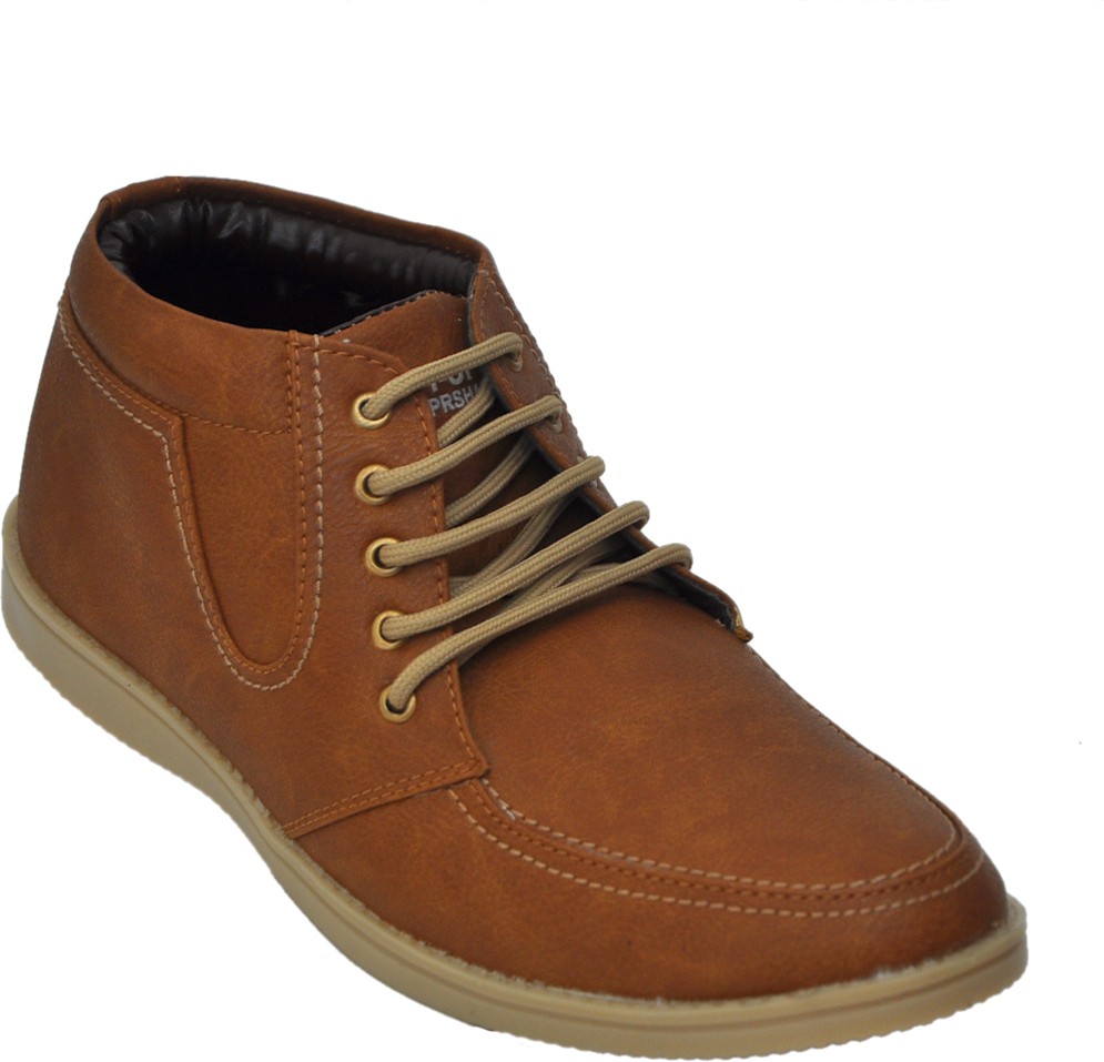 Adjoin Steps Lace Up Casual Shoes(Brown)