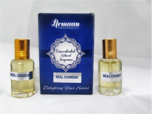 Armaan Real Chandan ( Two Pcs Set) Natural Fragrance Floral Attar(Sandalwood)