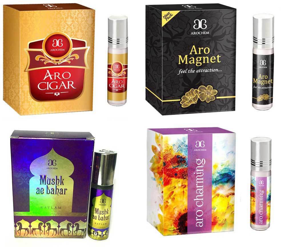 Arochem Aro Charming Aro Cigar Aro magnet Mushk Ae Bahar Combo Floral Attar(Floral)