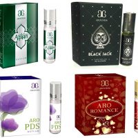 Arochem Aro PDS Aro Romance Azaan Black Jack Combo Floral Attar(Rose)