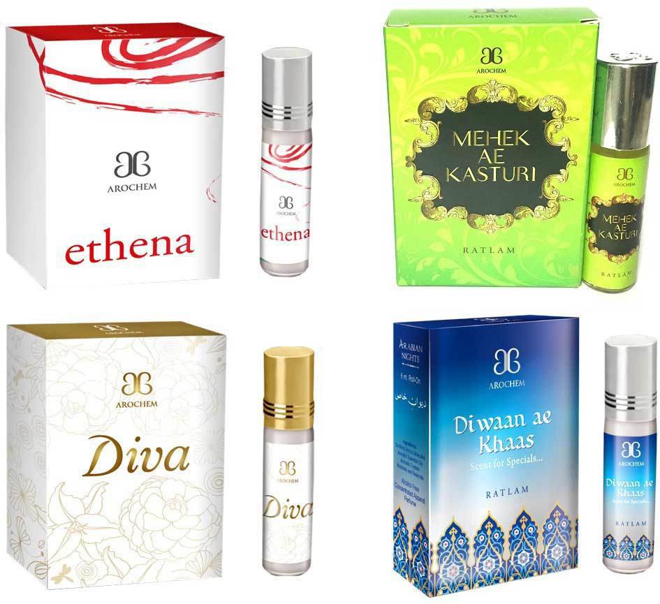 Arochem Deewan ae khas Ethena Diva Mahek Ae Kasturi Combo Floral Attar(Floral)