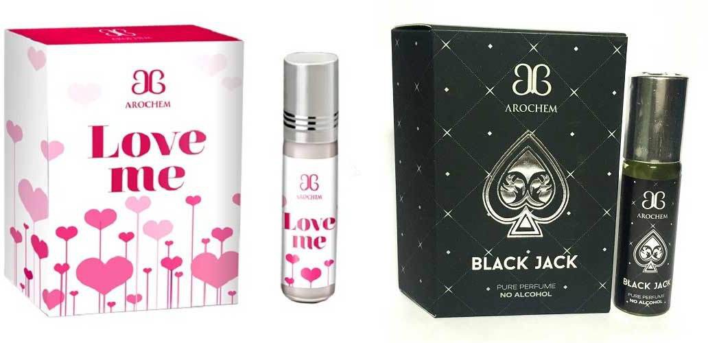 Arochem Love me Black Jack Combo Floral Attar(Floral)