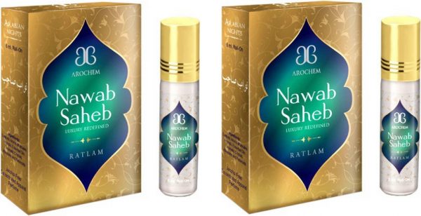 Arochem Nawab Saheb (Pack of 2) Herbal Attar(Musk)