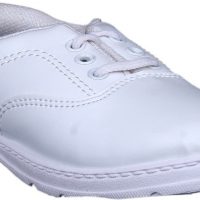 Dynamic Boys School Shoes White 2001 Lace Up Shoes