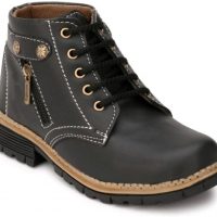 Lagesto Boys Black Casual Boots(Pack of 1)