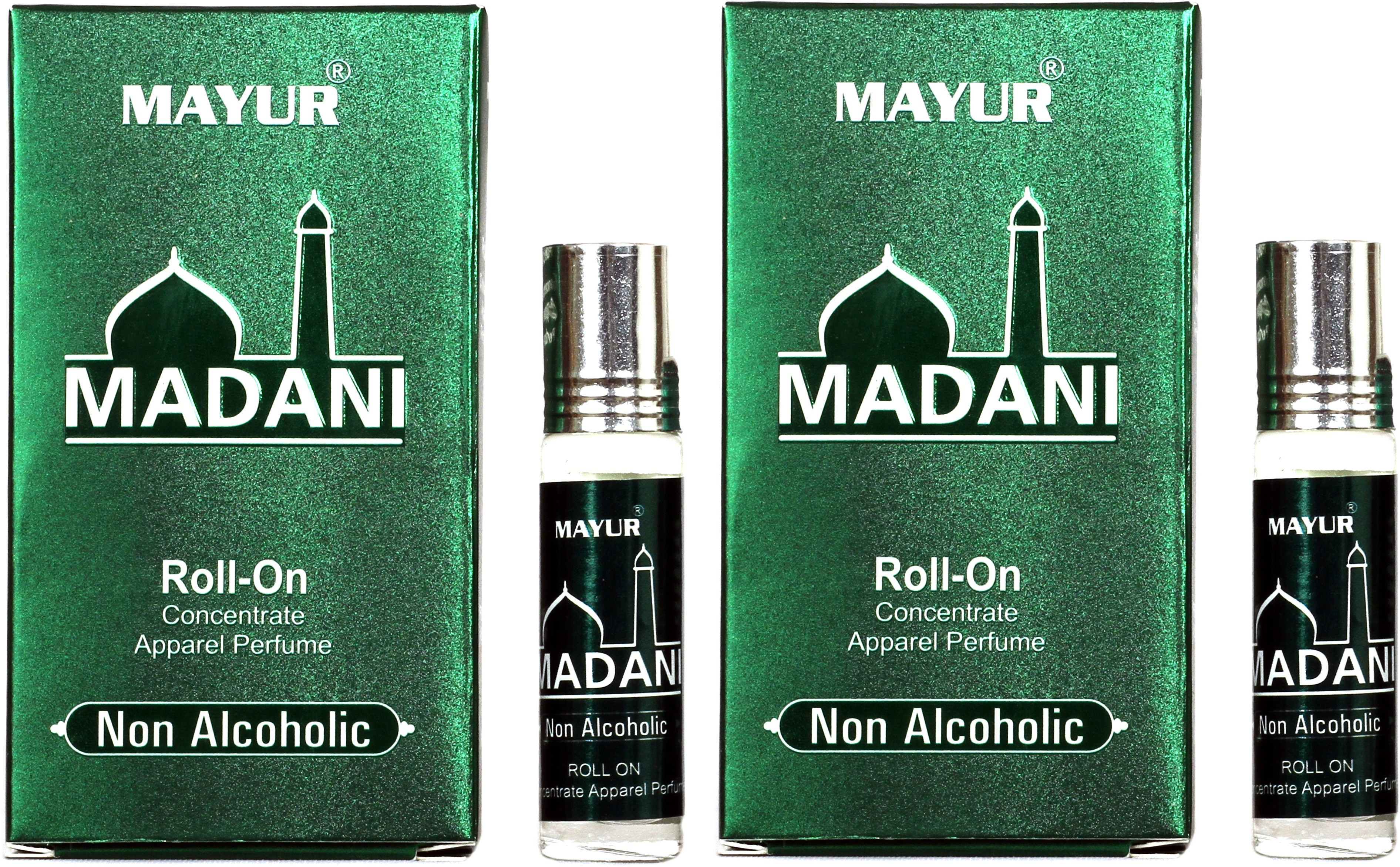 Mayur Madni Roll On (Pack Of 2) Floral Attar(Islamic Bakhur)