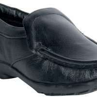Panahi Black 100% Genuine Leather Slip On Jutis Casuals(Black)