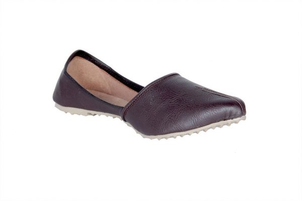 Panahi Brown Synthetic Leather Slip On Jutis Casuals