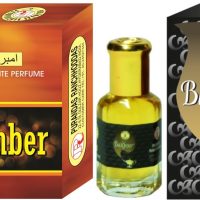 Purandas Ranchhoddas PRS Amber & Bakhoor Attar 6ml Each Herbal Attar(Islamic Bakhur)