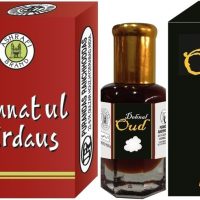 Purandas Ranchhoddas PRS Dehnal-Oud & Jannatul-Firdaus Attar 6ml Each Herbal Attar(Dehn el oud)