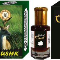 Purandas Ranchhoddas PRS Dehnal-Oud & Mushk Attar 6ml Each Herbal Attar(Dehn el oud)