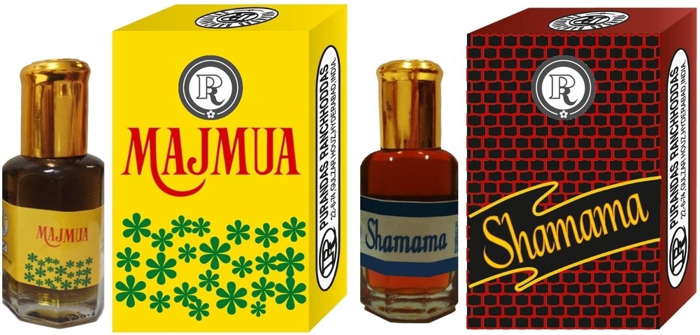 Purandas Ranchhoddas PRS Majmua & Shamama 12ml Each Herbal Attar(Shamana)