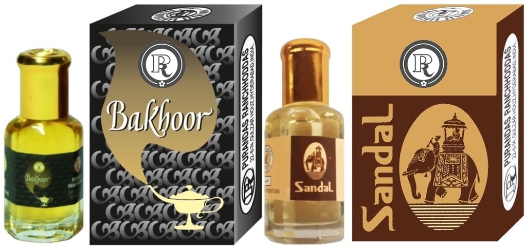 Purandas Ranchhoddas PRS Sandal & Bakhoor 6ml Each Herbal Attar(Bakul)