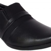 Shoeniverse Slip On Shoes(Black)