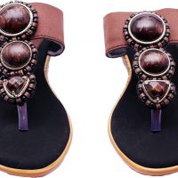 i-design Women Brown Flats